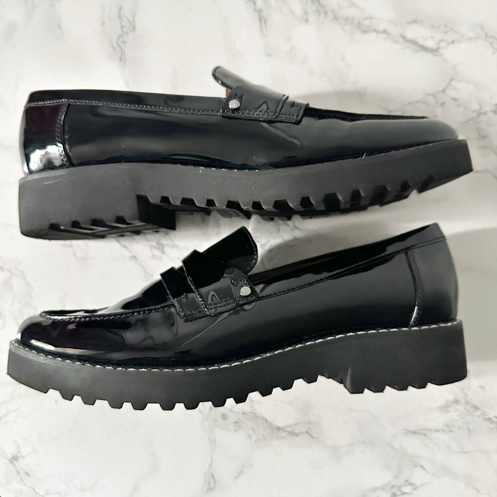 Black Patent Leather Loafers - Picture 8 of 9